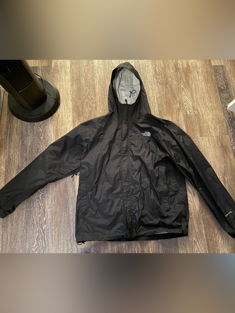 The North Face Black Men's Hooded Rain Jacket